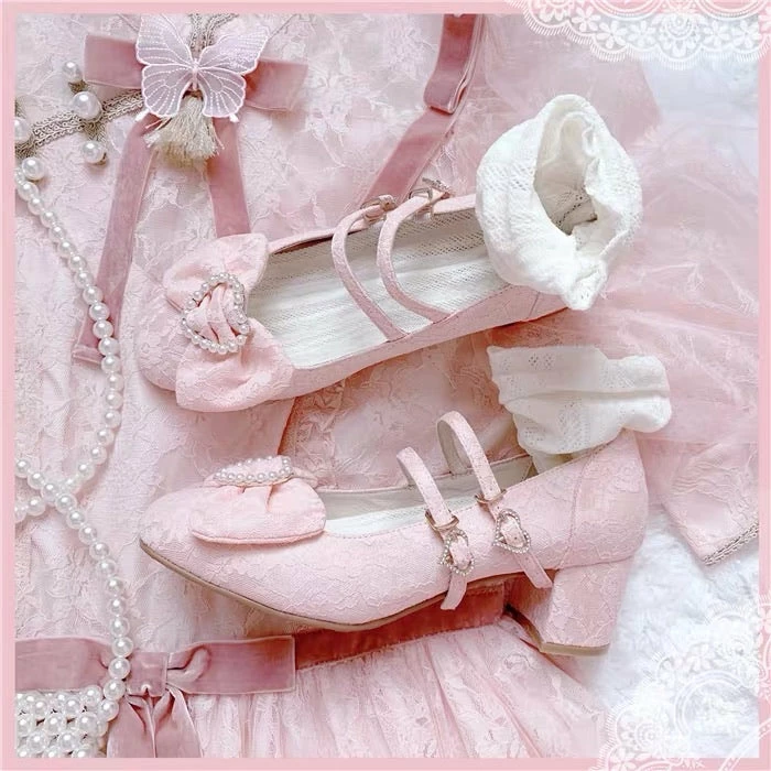 EverythingCuteClub Accessories Love Heart Pearl Heel 5 EverythingCuteClub Accessories Love Heart Pearl Heel