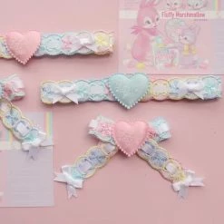EverythingCuteClub Macaroon I Love You Choker / Hair Pin