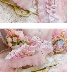 EverythingCuteClub Sweet Lolita Pink Sneakers Handcrafted 12 EverythingCuteClub Sweet Lolita Pink Sneakers Handcrafted