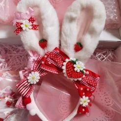 EverythingCuteClub Rabbit Ear KC Lolita Accessories Photo Proper Cosplay Accessories