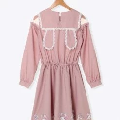 EverythingCuteClub Spring 2021 My Melody / Cinnamoroll / Kuromi Off Shoulder Rabbit Ear Dress Dress + Rompers