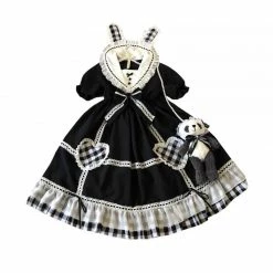 EverythingCuteClub Loveheart Rabbit Casual Lolita One-piece Dress Dress + Rompers
