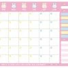 EverythingCuteClub, Fairylady Rabbit Schedule Set Daily Schedule Weekly Schedule Monthly Schedule Room Decor