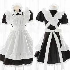 EverythingCuteClub Japan Anime Maid Dress Set Cosplay Dress + Rompers
