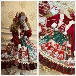 EverythingCuteClub Christmas Song Long Sleeve Lolita Dress