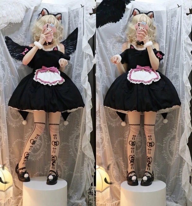 EverythingCuteClub Buy 1 Dress Get 1 Dress Free Limited Time Only Magic Cat Maid Lolita Dress Please Read Product Info Page Dress + Rompers 13 EverythingCuteClub Buy 1 Dress Get 1 Dress Free Limited Time Only Magic Cat Maid Lolita Dress Please Read Product Info Page Dress + Rompers