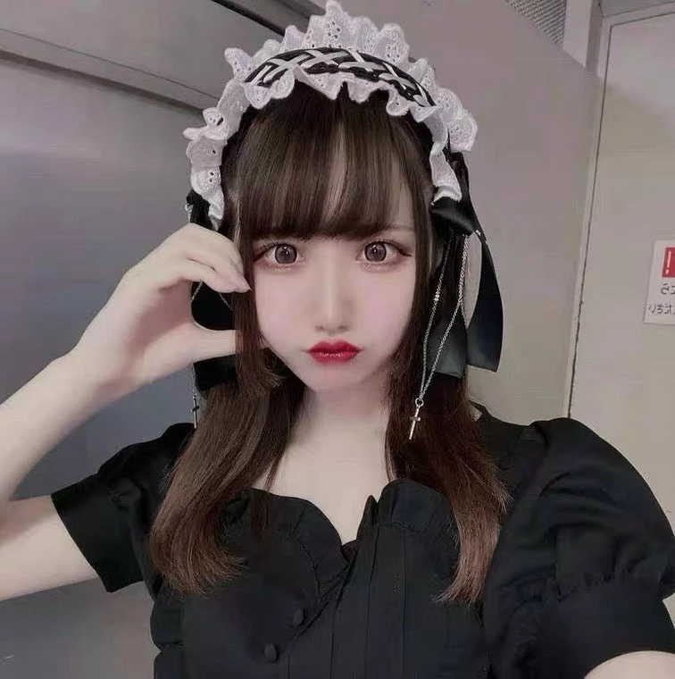 EverythingCuteClub White Black 地雷系 Hairband KC Jewellery/Hair Accessories/Hats 3 EverythingCuteClub White Black 地雷系 Hairband KC Jewellery/Hair Accessories/Hats