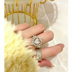 EverythingCuteClub Love Crown Crystal Rhinestone Ring Accessories 9 EverythingCuteClub Love Crown Crystal Rhinestone Ring Accessories