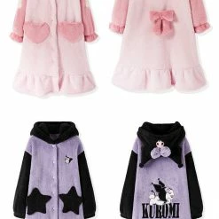 EverythingCuteClub Super Warm 2021 Fw My Melody Pyjamas Dress Lingerie + Panties + Sleepwear + Socks