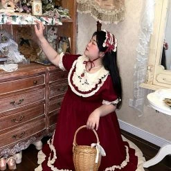 EverythingCuteClub Plus Size Cotton Candy Girl Two Hearts Red Dress 10 EverythingCuteClub Plus Size Cotton Candy Girl Two Hearts Red Dress