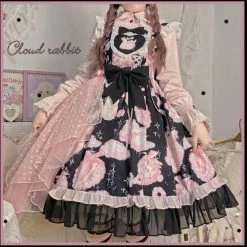 EverythingCuteClub Cloud Rabbit Plus Size Lolita Dress Jump Skirt