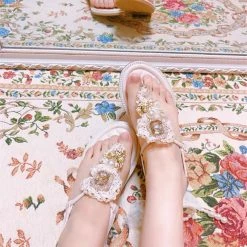 EverythingCuteClub Angel Flat Sandals Handmade Shoes 8 EverythingCuteClub Angel Flat Sandals Handmade Shoes