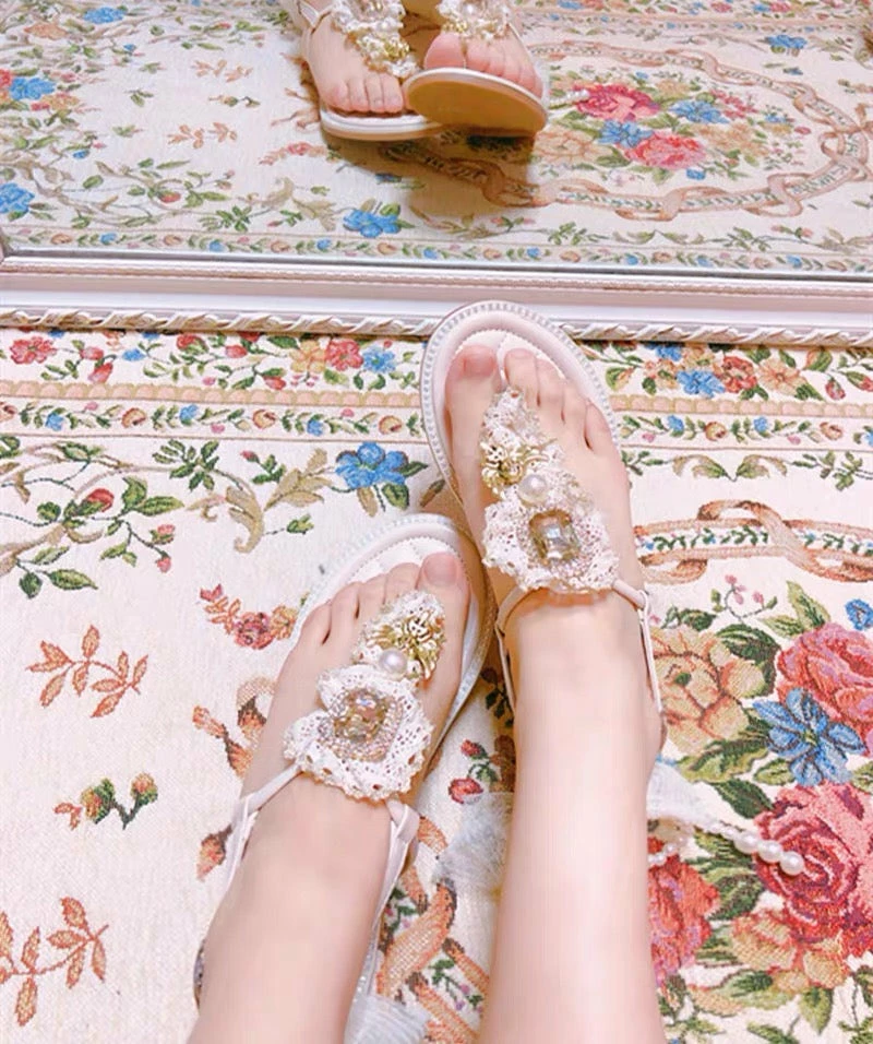 EverythingCuteClub Angel Flat Sandals Handmade Shoes 5 EverythingCuteClub Angel Flat Sandals Handmade Shoes