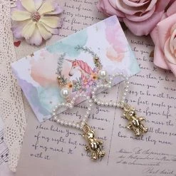 EverythingCuteClub Accessories Heart Bear Earrings