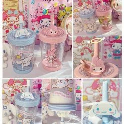 EverythingCuteClub Sanrio Character Bottle With Straw