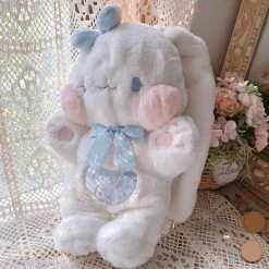 EverythingCuteClub Plushies + Stuffed Toys 4 Ways Rabbit Plushies Bag Handbag Crossbody Bag Backpack Shoulder Bag