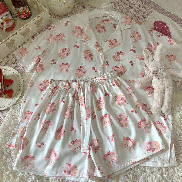 EverythingCuteClub Dessert Bear Pyjamas Set Lingerie + Panties + Sleepwear + Socks 10 EverythingCuteClub Dessert Bear Pyjamas Set Lingerie + Panties + Sleepwear + Socks