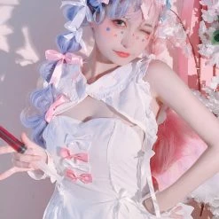 EverythingCuteClub Lingerie + Panties + Sleepwear + Socks Nurse Pinky Lingerie Set Cosplay