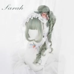 EverythingCuteClub Cosplay Accessories Sarah Green Hair Wigs