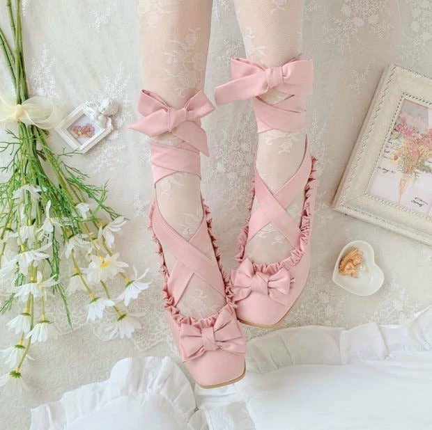 EverythingCuteClub Princess Sylvie Ballet Style Shoes Low Heel Lolita Shoes 6 EverythingCuteClub Princess Sylvie Ballet Style Shoes Low Heel Lolita Shoes