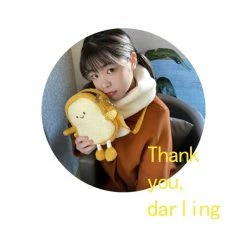 EverythingCuteClub Emotion Toast Bag Happy/sad Face Accessories