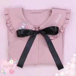 EverythingCuteClub Sanrio Character Shirt Blouse Doll Collar Mymelody Kuromi Cinnamoroll