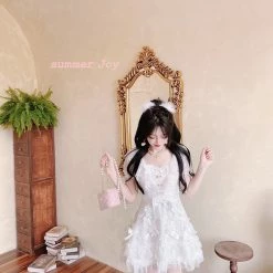 EverythingCuteClub Oil Painting Girl Dress Summer Joy Dress + Rompers