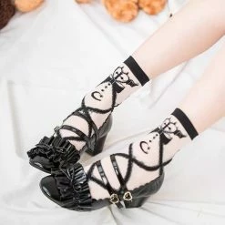 EverythingCuteClub Angel Devil ‘s Heart Stocking Socks Lingerie + Panties + Sleepwear + Socks 9 EverythingCuteClub Angel Devil ‘s Heart Stocking Socks Lingerie + Panties + Sleepwear + Socks