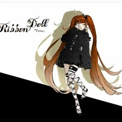 EverythingCuteClub Ribbon Doll Pantyhose Stocking