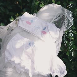 EverythingCuteClub Cinnamorolls Lingerie Lounge Set Top+pumpkin Shorts Summer Version Bottom