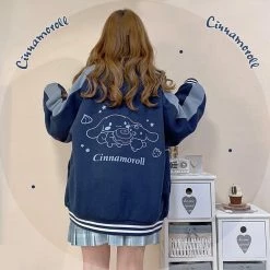 EverythingCuteClub Jackets + Puffs+ Coats Pre-order Sanrio Collaboration Extra Fleece Sportswear Jacket
