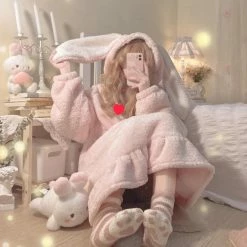EverythingCuteClub Sleepy Bunny Pyjamas Pajamas