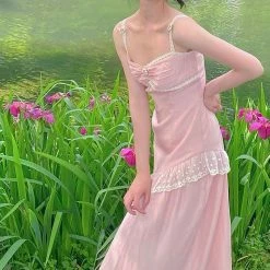 EverythingCuteClub Pinky Foggy Slip Dress