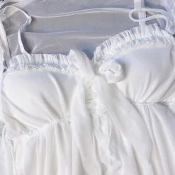 EverythingCuteClub White Lover 白い恋人 Cami Dress + Rope Set Pyjamas Night Dress Set 2pc Lingerie + Panties + Sleepwear + Socks