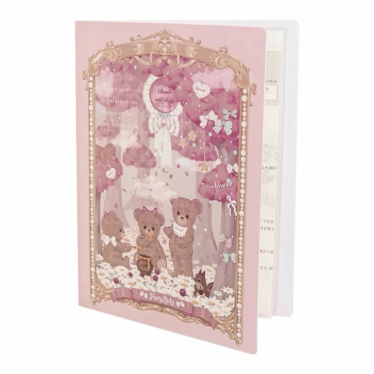 EverythingCuteClub, Fairylady Room Decor Girly Bear Forest Design Document Organizer Binder A4 Size 30 Pages 5 EverythingCuteClub, Fairylady Room Decor Girly Bear Forest Design Document Organizer Binder A4 Size 30 Pages
