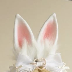 EverythingCuteClub Alice In Wonder Land Handmade Rabbit Bunny Ears KC Cosplay Accessories