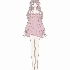 EverythingCuteClub Dress + Rompers Pre-order Shiny Pink/ Purple Off Shoulder Long Sleeve Mini Dress 11 EverythingCuteClub Dress + Rompers Pre-order Shiny Pink/ Purple Off Shoulder Long Sleeve Mini Dress