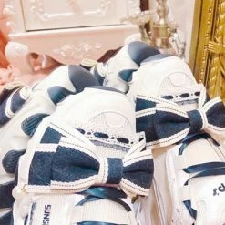 EverythingCuteClub Black & White Harajuku Style Handcrafted Sneaker Shoes