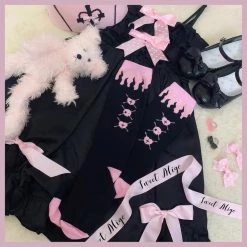 EverythingCuteClub Lingerie + Panties + Sleepwear + Socks Pink Fire Y2k Socks