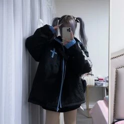 EverythingCuteClub Cyberpunk Style Mechanical Bone Jacket Jackets + Puffs+ Coats