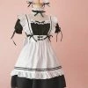 EverythingCuteClub Maid Cafe Cosplay Costume Lingerie Lounge Set Lingerie + Panties + Sleepwear + Socks 2 EverythingCuteClub Maid Cafe Cosplay Costume Lingerie Lounge Set Lingerie + Panties + Sleepwear + Socks