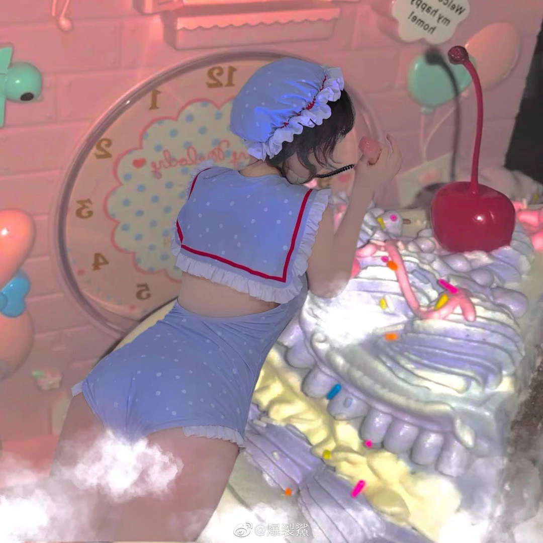 EverythingCuteClub Baby Blue / Pink Swimsuit One Piece Lingerie + Panties + Sleepwear + Socks 5 EverythingCuteClub Baby Blue / Pink Swimsuit One Piece Lingerie + Panties + Sleepwear + Socks