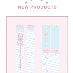 EverythingCuteClub Holy Scepter Lolita Candy Colour Stocking