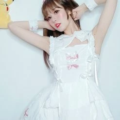 EverythingCuteClub Lingerie + Panties + Sleepwear + Socks Nurse Pinky Lingerie Set Cosplay