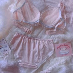 EverythingCuteClub Lingerie + Panties + Sleepwear + Socks Honey Ribbon Bra Underwear One Set 18 EverythingCuteClub Lingerie + Panties + Sleepwear + Socks Honey Ribbon Bra Underwear One Set