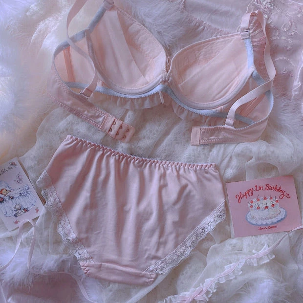 EverythingCuteClub Lingerie + Panties + Sleepwear + Socks Honey Ribbon Bra Underwear One Set 9 EverythingCuteClub Lingerie + Panties + Sleepwear + Socks Honey Ribbon Bra Underwear One Set