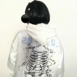 EverythingCuteClub Cyberpunk Style Mechanical Bone Jacket Jackets + Puffs+ Coats