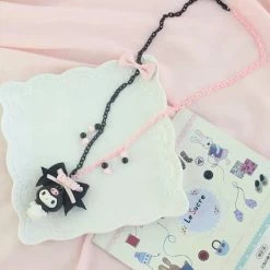 EverythingCuteClub Lingerie + Panties + Sleepwear + Socks Kuromi Handmade Necklace /Bracelet