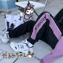 EverythingCuteClub, Kyouko Jackets + Puffs+ Coats Pre-order Sanrio Collaboration Kuromi Sportswear Jacket And Pants 7 EverythingCuteClub, Kyouko Jackets + Puffs+ Coats Pre-order Sanrio Collaboration Kuromi Sportswear Jacket And Pants