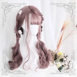 EverythingCuteClub Dolles Pink Long Wigs Cosplay Accessories